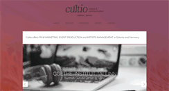 Desktop Screenshot of cultio.eu