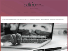 Tablet Screenshot of cultio.eu